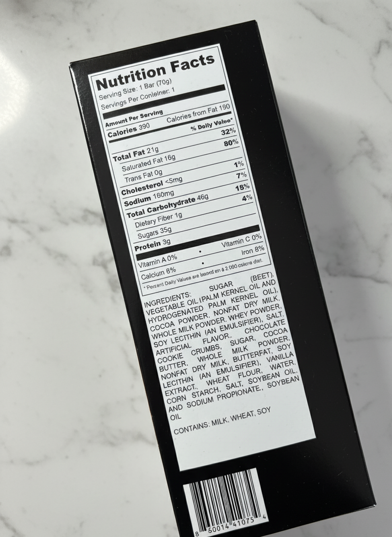 Dubai Chocolate Bar Cookies & Cream