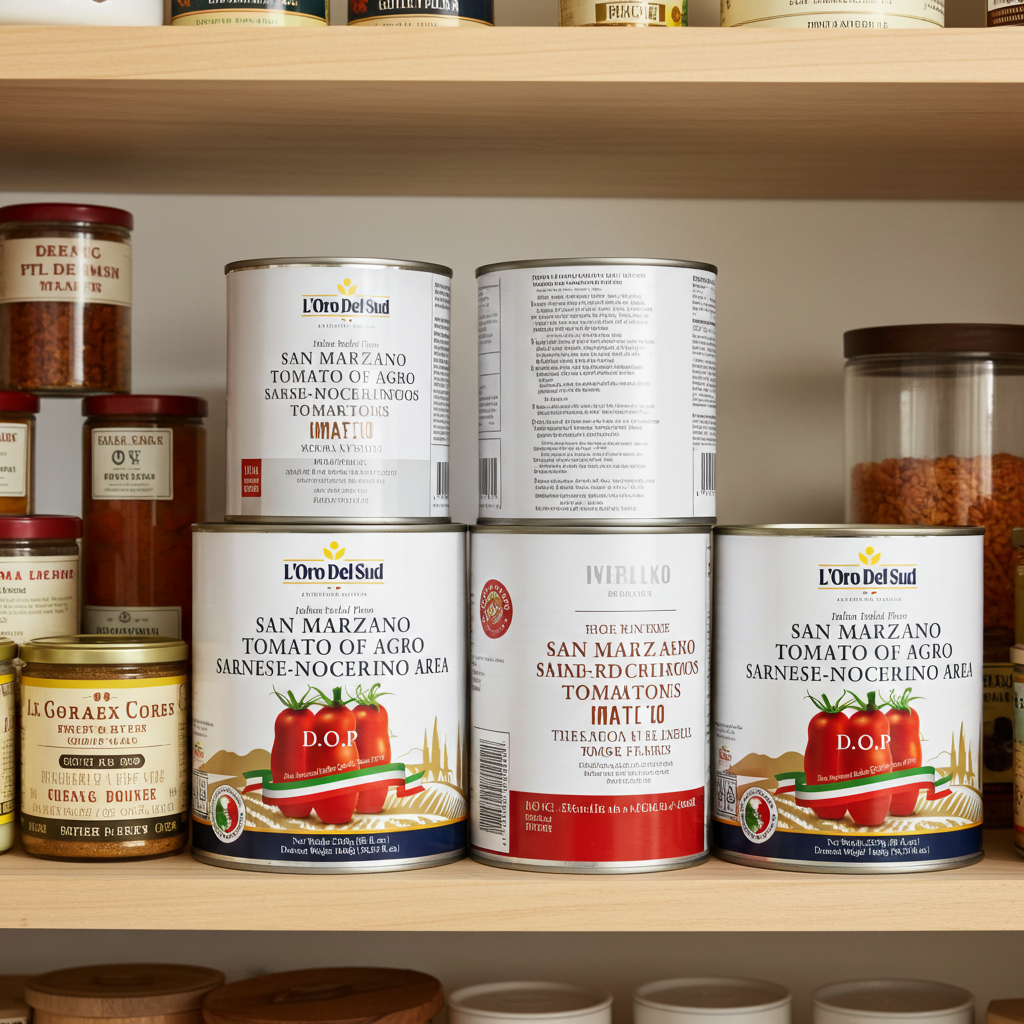 L'Oro Del Sud, D.O.P San Marzano Tomatoes of Agro Sarnese-Nocerino Area, (88 fl. oz) 2550g