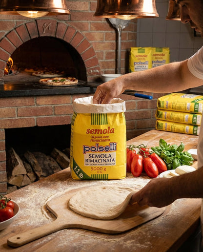 Polselli, Semola Flour, Semola Rimacinata, 11 lb ( 5 kg)