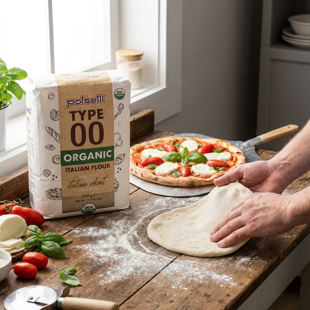 Polselli, Organic Tipo 00 Italian Flour – 5 kg (11 lb)