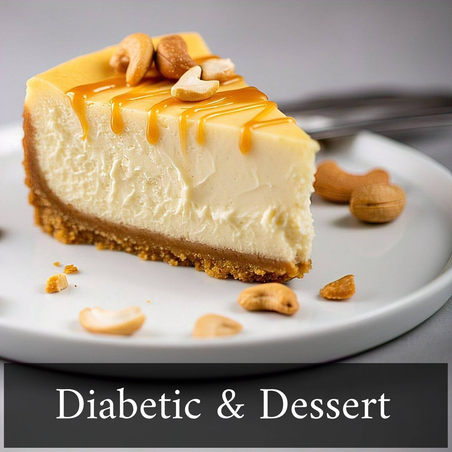 Andy Anand Sugar Free Gluten Free  Caramel Cashew Cheesecake 9"- Delicious-Decadent Guilt-Free Treat" Best Cheese Cake Near Me For Celebrations & Delicious Diabetic Dessert (2.6 lbs)