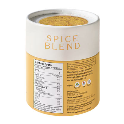 Golden Turmeric Blend | Organic spice blend for Turmeric Milk & cooking