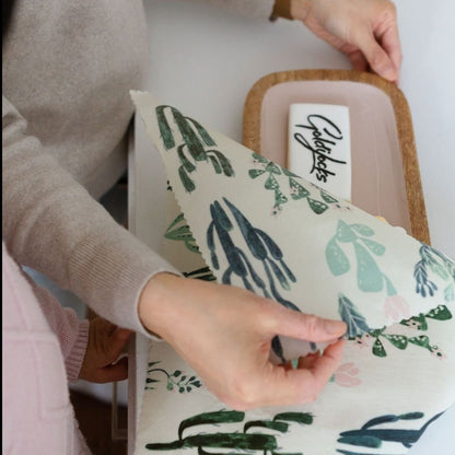 Goldilocks Goods Beeswax Food Wraps: Cacti Set of 3