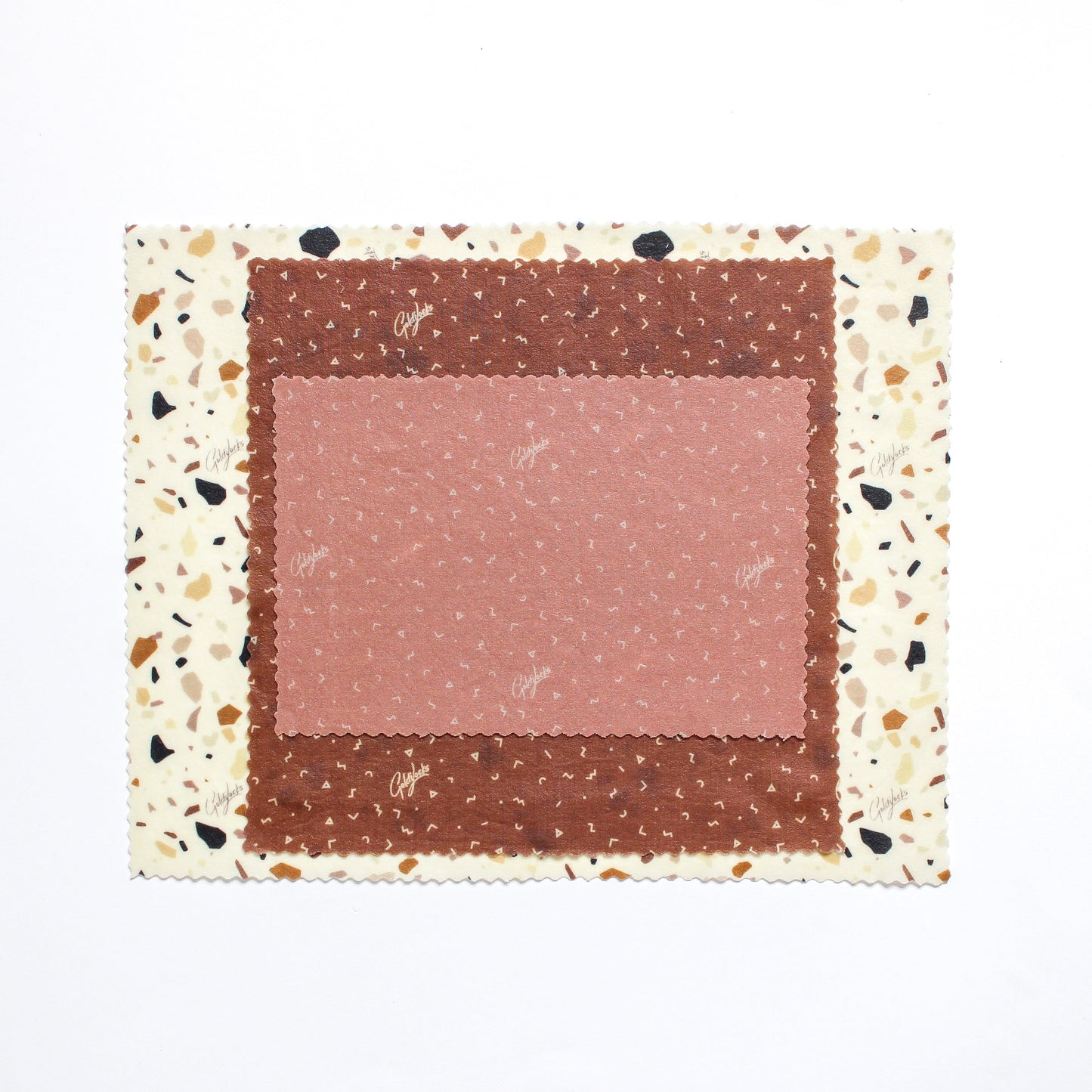 Goldilocks Goods Beeswax Food Wraps: Terrazzo Set of 3