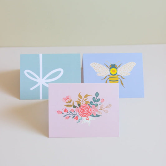 Goldilocks Goods Blank Greeting Card: Set of 3