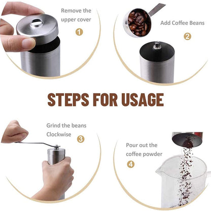 Coast Roast Manual Coffee Grinder – Ceramic Burr, Portable
