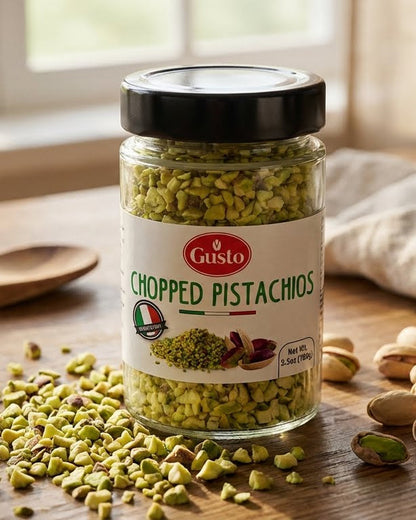 Gusto Etna Sicilian Raw Chopped Pistachios – 100g / 3.5 oz