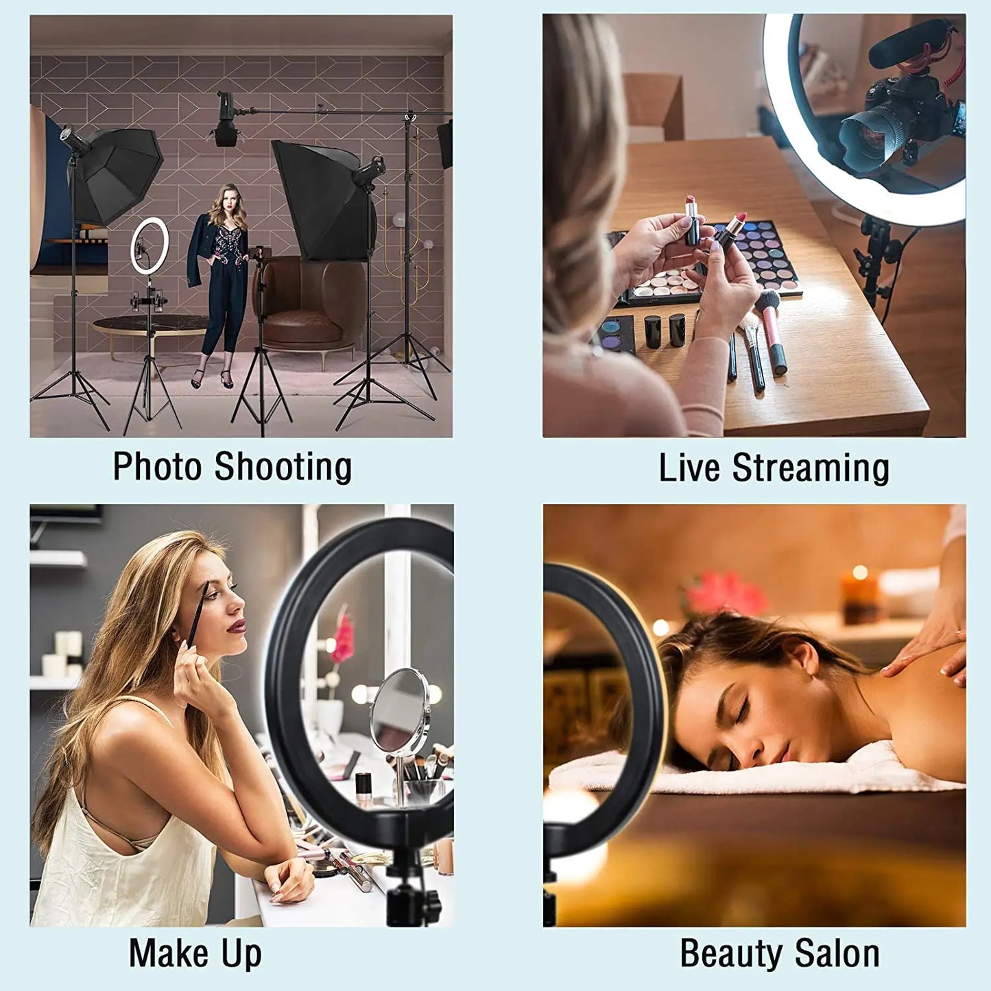 26cm LED Selfie Ring Lamp Photographic Selfie Ring Lighting