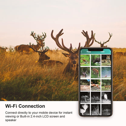 Rexing Woodlens H2 4K Wi-Fi Trail Camera (1 Pack)