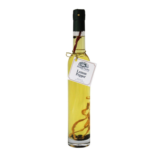 Lemon Pepper Infused Extra Virgin Olive Oil Blend, Tall Round (375mL)
