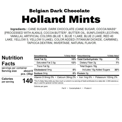 Andy Anand Belgian Vegan Dark Chocolate Mint – Simply Divine Holland Mint Malt Balls, 1 lb, Decadent Chocolate Bliss, 60% Cocoa Butter, Perfect Gift for Special Occasions.