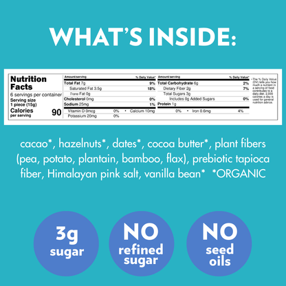 Dark Chocolate Hazelnut Butter Hearts (3 Bags)