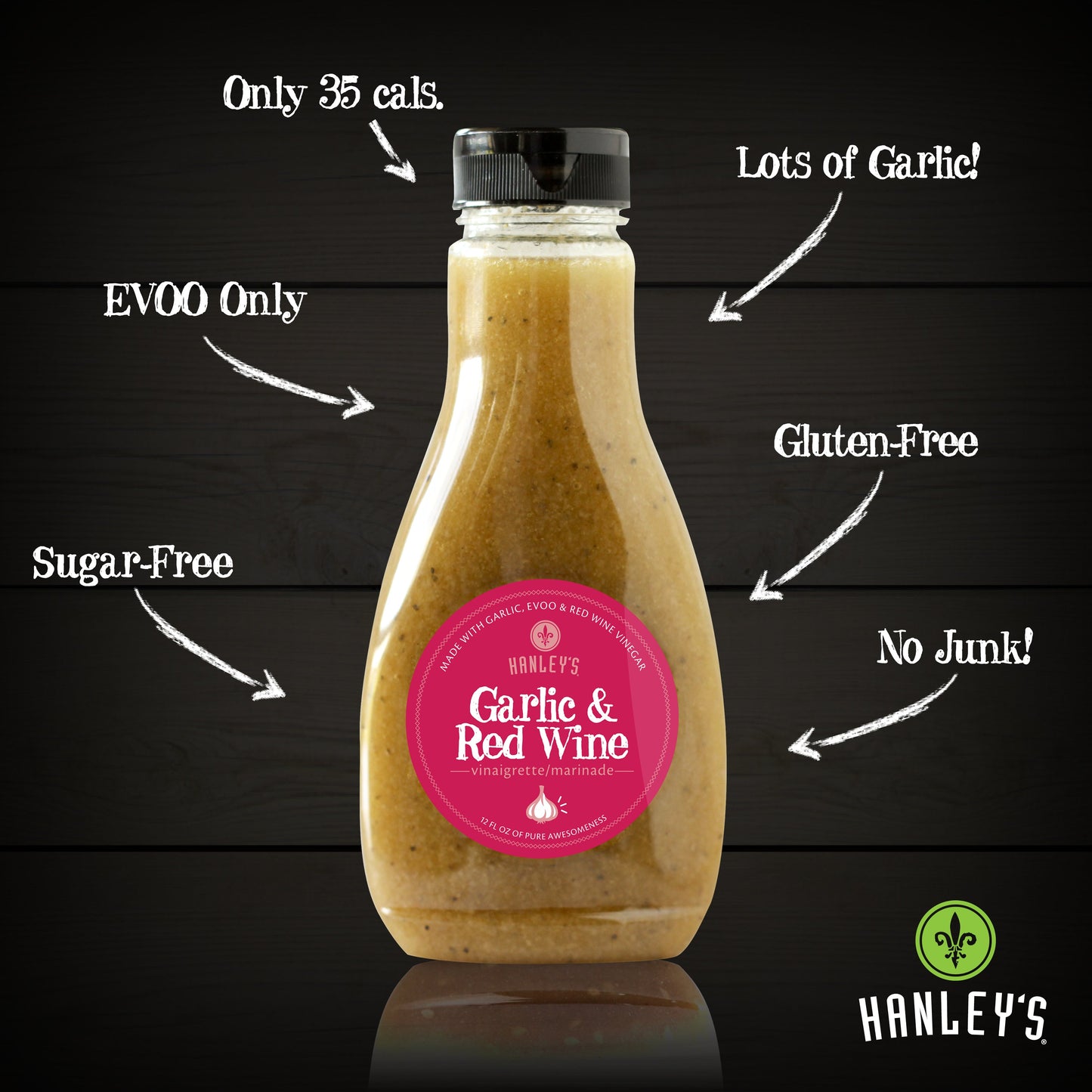 Garlic & Red Wine vinaigrette