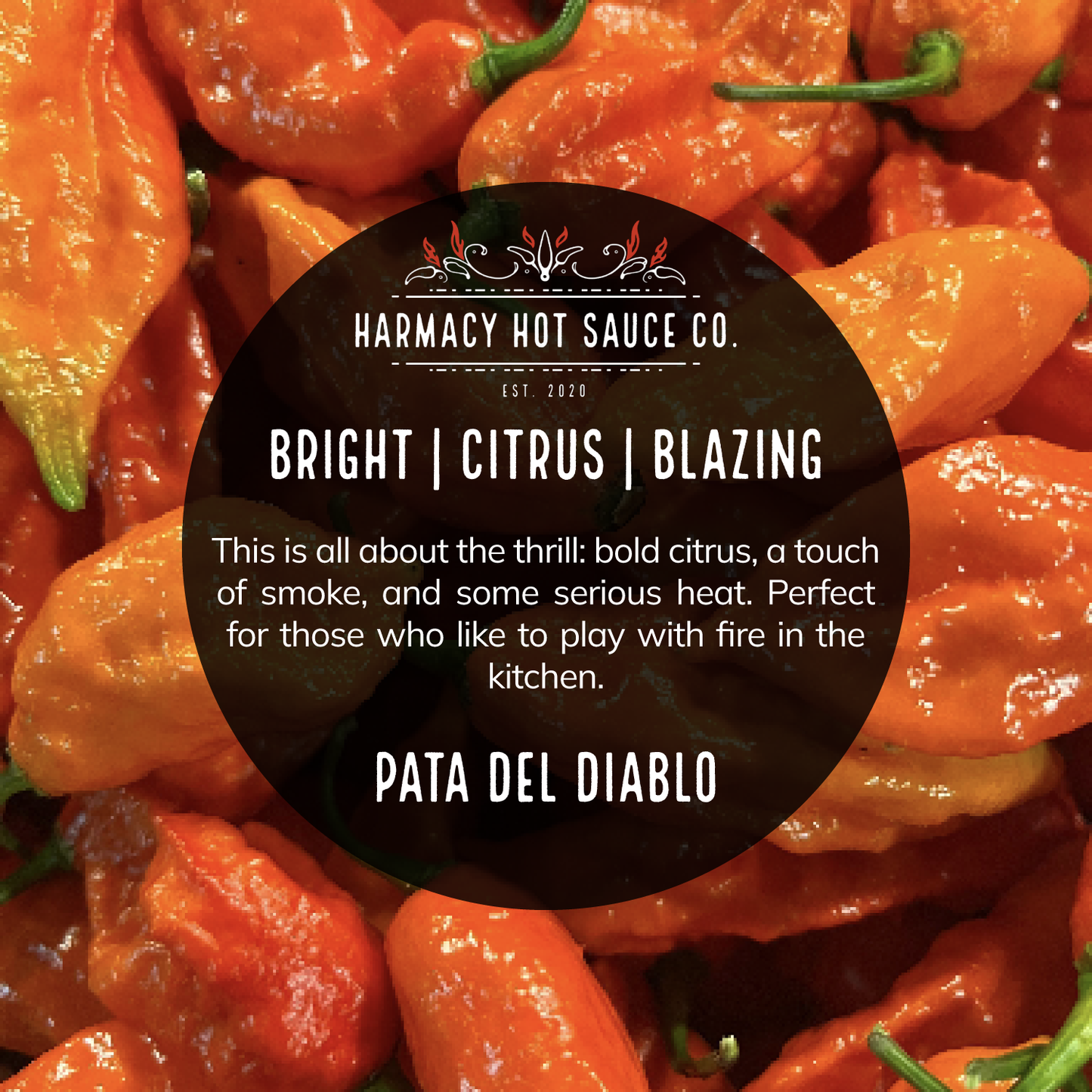 Pata del Diablo - Extra Hot Tomatillo & Clementine Pepper Sauce (9oz)