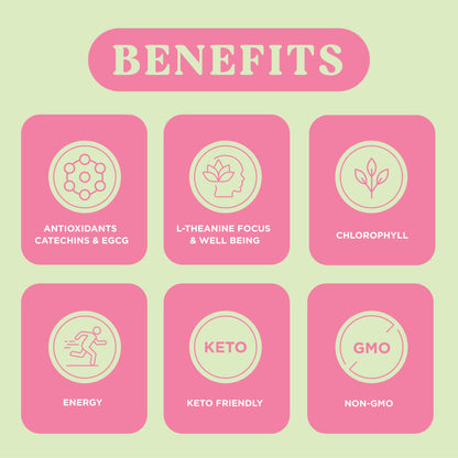 Harmony Matcha Strawberry – Premium Shade-Grown Japanese Matcha, Sweetened with Organic Sugar (10 Stick Packs)