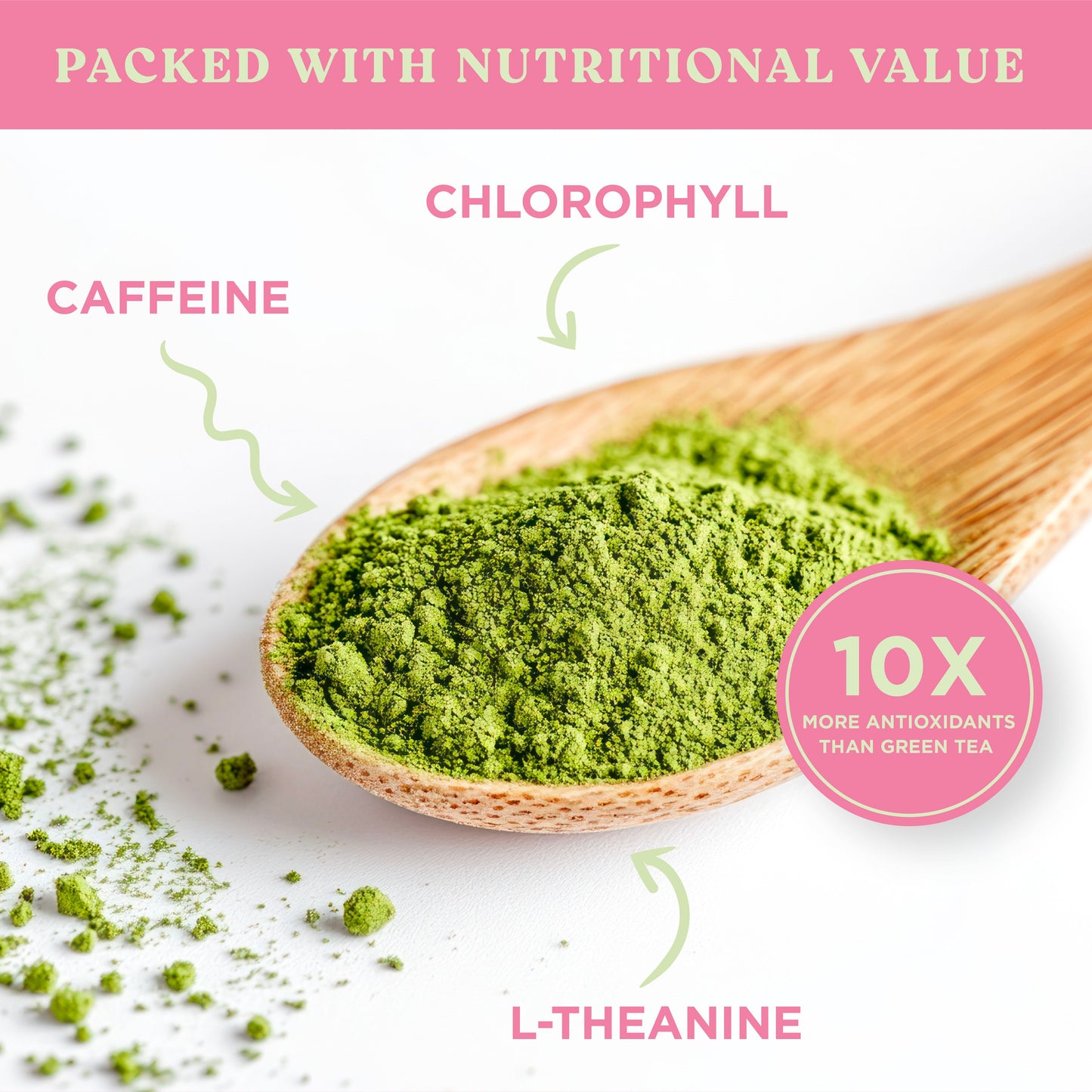 Harmony Matcha Strawberry – Premium Shade-Grown Japanese Matcha, Sweetened with Organic Sugar (10 Stick Packs)