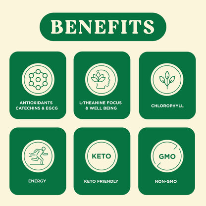 Harmony Matcha Vanilla – Premium Shade-Grown Japanese Matcha, Sweetened with Organic Sugar (10 Stick Packs)