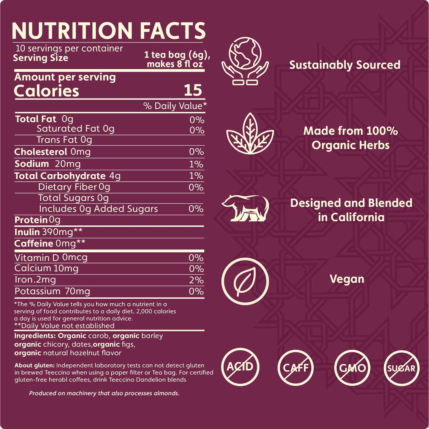 Hazelnut Roasted Herbal Tea