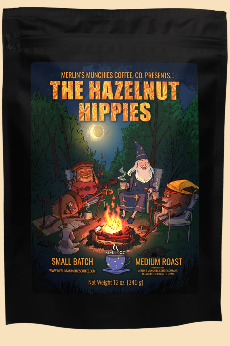 Decaf Hazelnut Hippies 12 oz