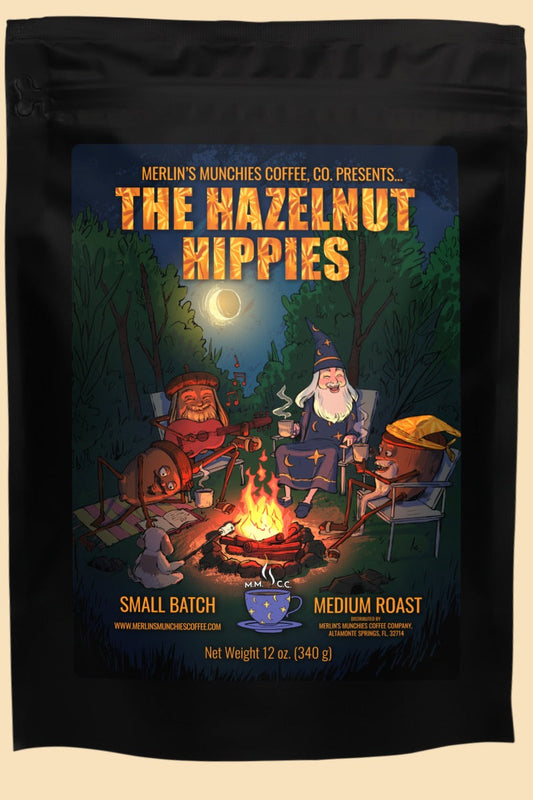 Decaf Hazelnut Hippies 12 oz