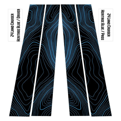 Topographic B Pillar Overlays - 2024+ Land Cruiser / GX 550