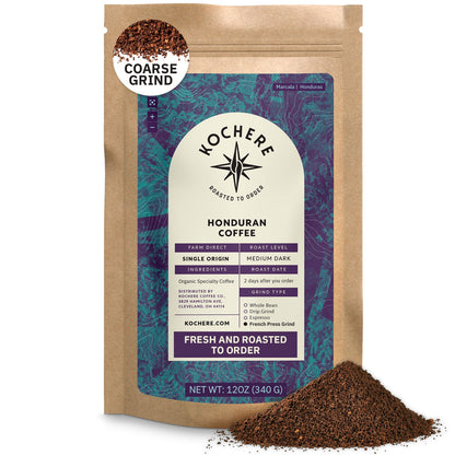 Kochere Coffee Honduran Marcala Organic Medium Roast - Caramel, Spice, Brown Sugar Notes