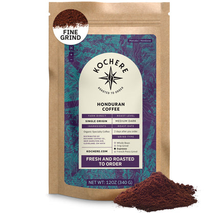 Kochere Coffee Honduran Marcala Organic Medium Roast - Caramel, Spice, Brown Sugar Notes