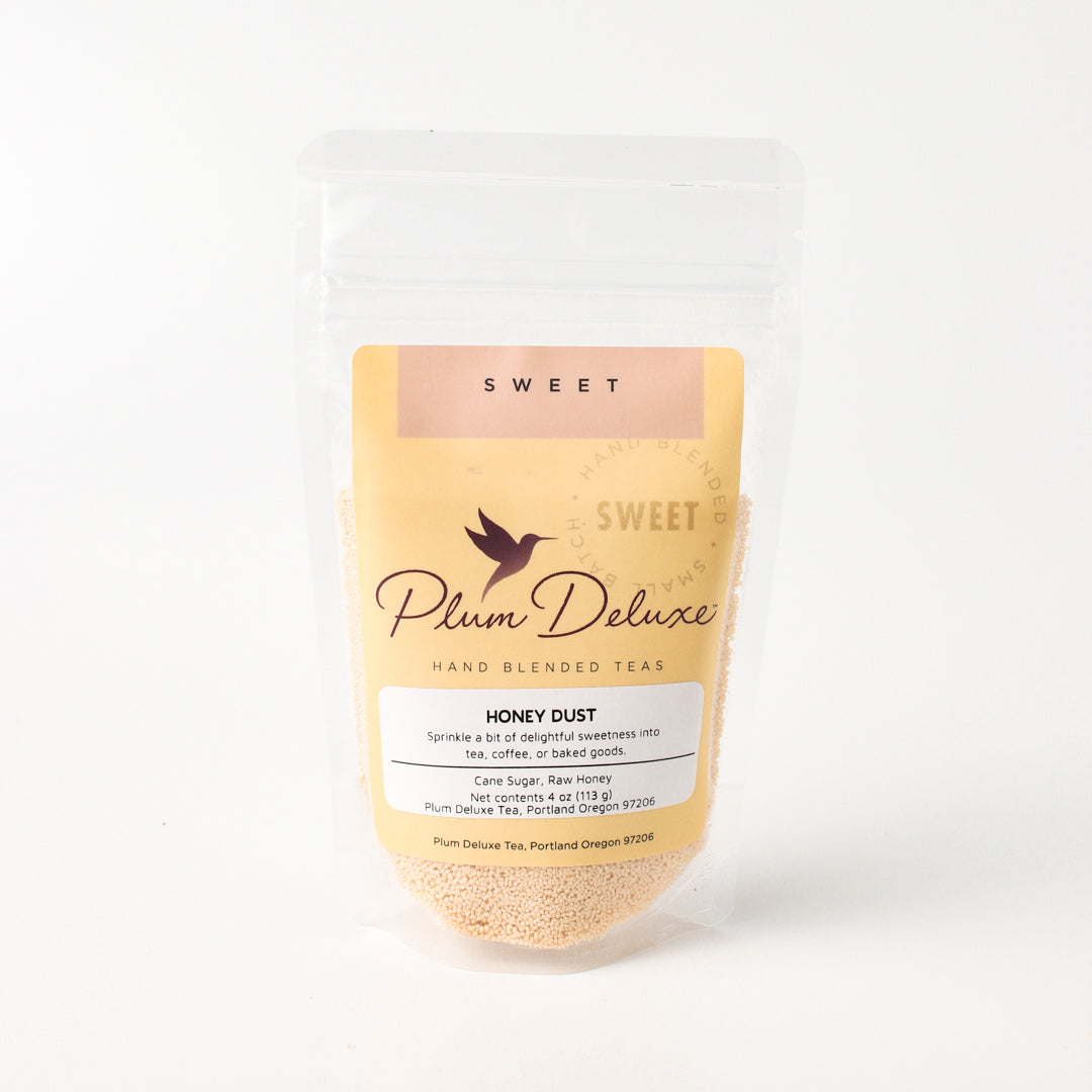Plum Deluxe Tea Honey Dust (Cane Sugar - Raw Honey)