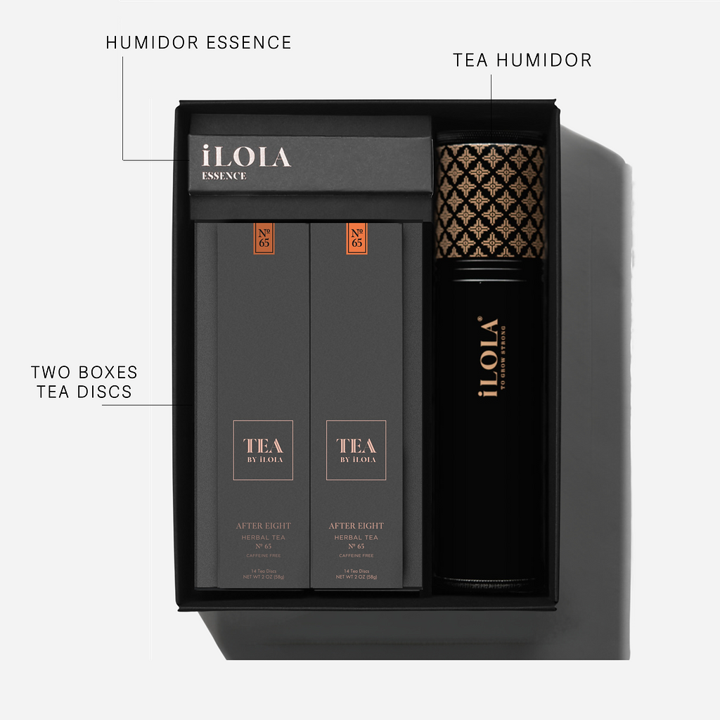 iLOLA Humidor Starter Set – Tea Aging + Storage System