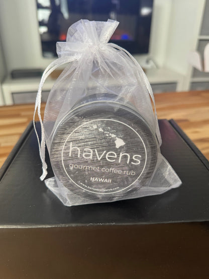 Hawaii Havens 5 oz Gourmet Coffee Rub Tin