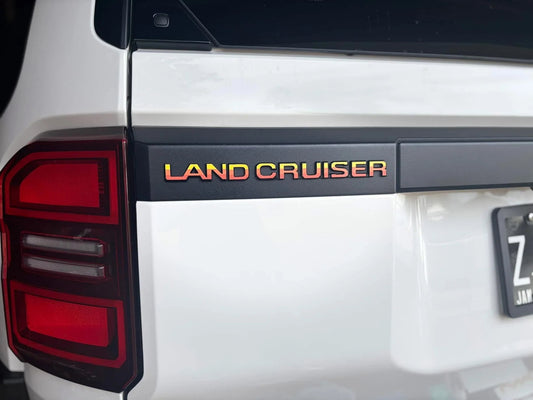 "Land Cruiser" Rear Tailgate Emblem Overlays - 2024+ Land Cruiser