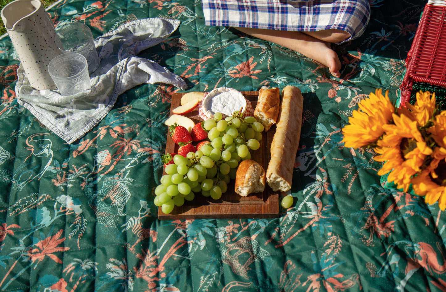 Shwally - For Home and Play The Shwally Picnic Blanket - Sunny Jungle