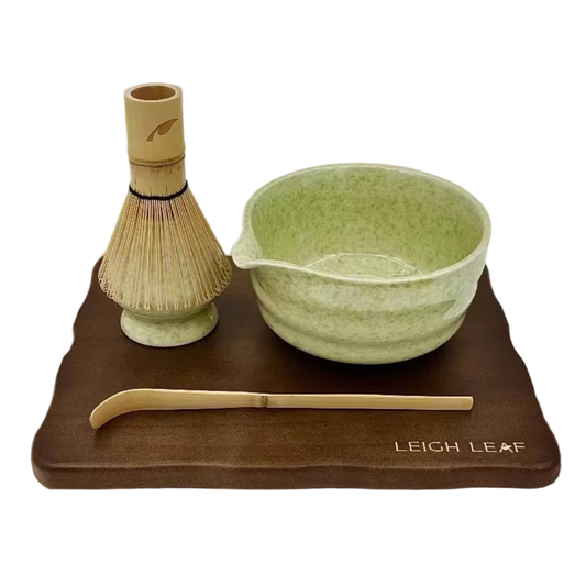 5 Piece Matcha Whisk Set with Wooden Display Board – Perfect for Smooth Frothy Matcha Preparation