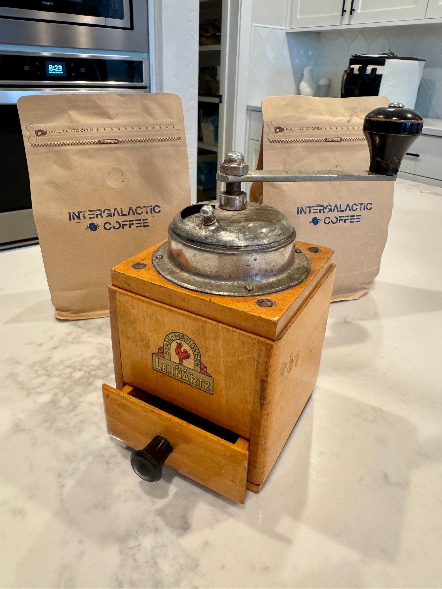 1 lb whole bean Intergalactic Planetary Blend