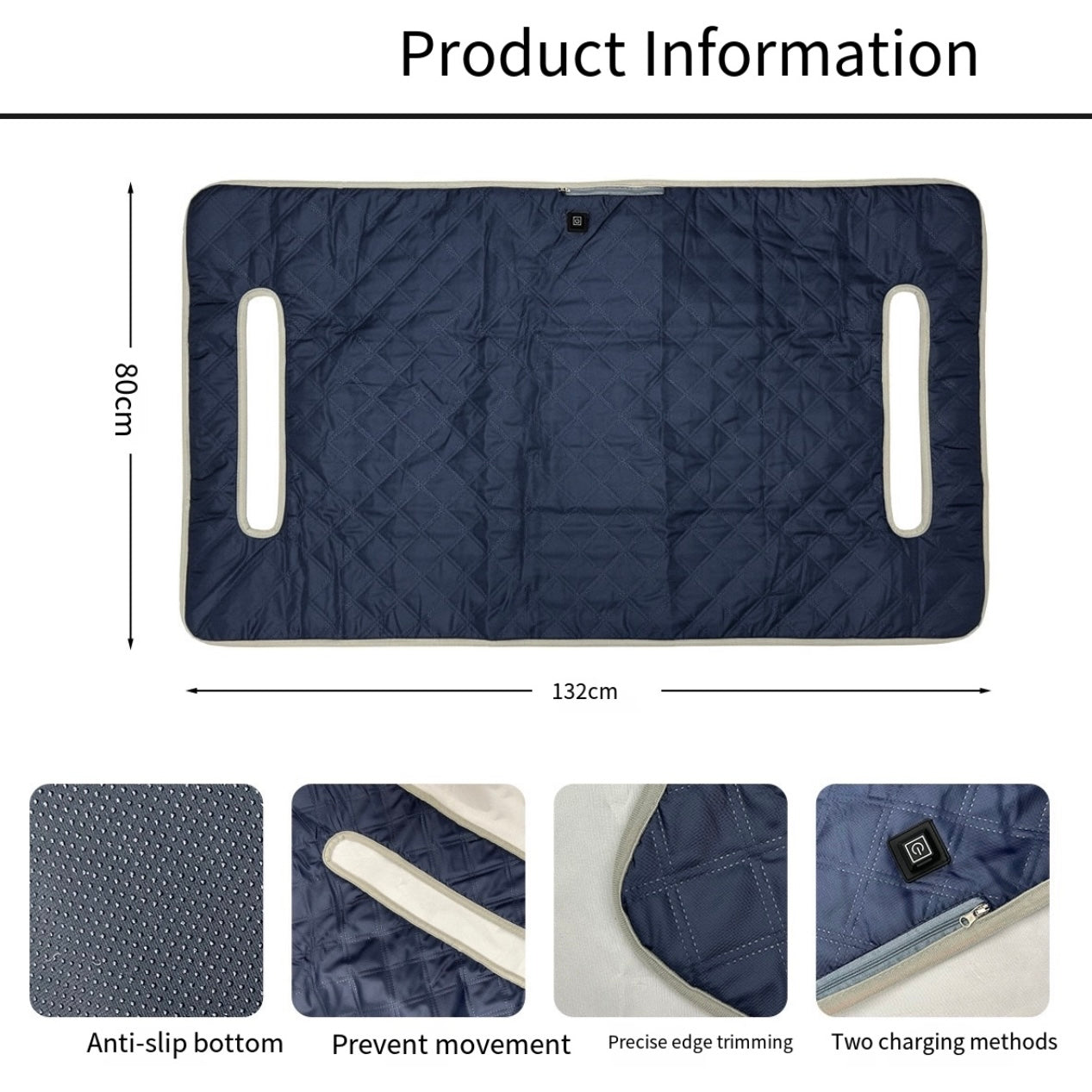 LITEGUEST USB Heated Golf Cart Seat Cushion Winter Warmth Essential