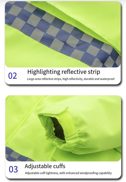 LITEGUEST USB Heated Reflective Waterproof Work Jacket For Winter