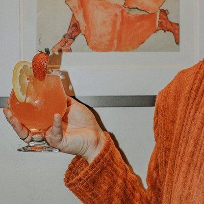 Root Elixirs Sparkling Strawberry Lavender Premium Cocktail Mixer- 8 Cans 7.5 oz