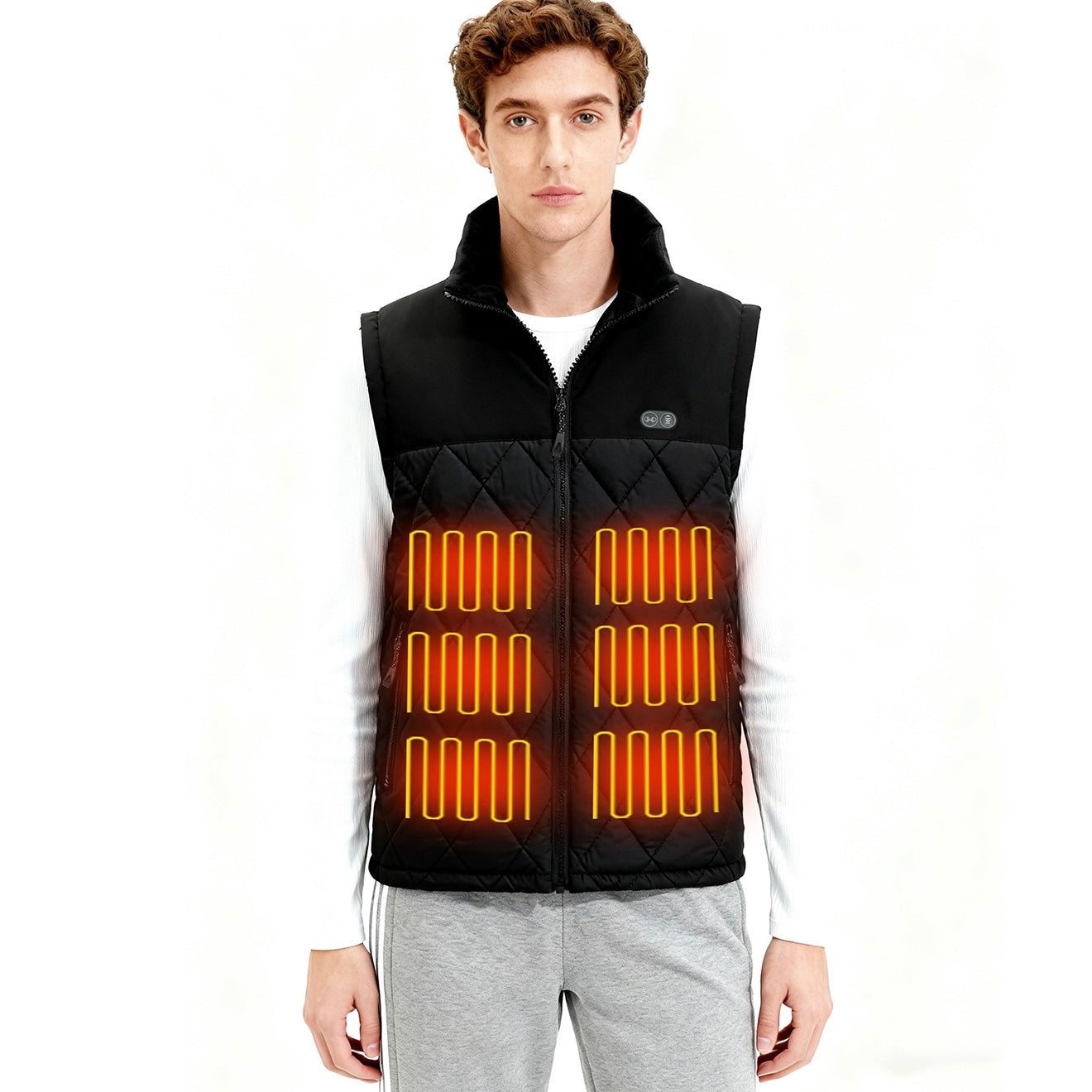 LITEGUEST Dual-Control Heated Vest – 17-Zone USB Heated Winter Vest