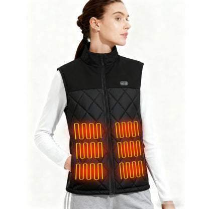 LITEGUEST Dual-Control Heated Vest – 17-Zone USB Heated Winter Vest