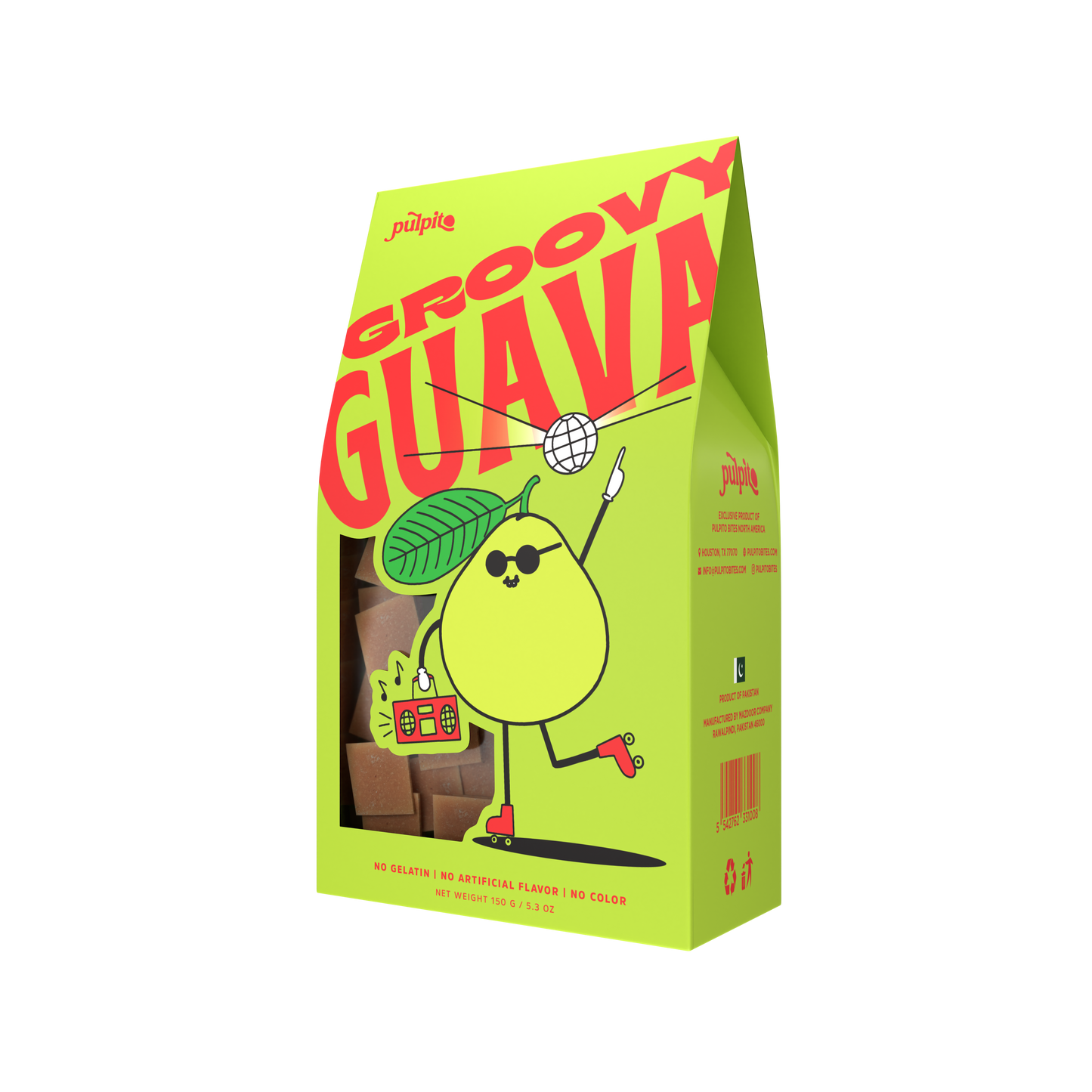 Pulpito Groovy Guava Fruit Bites Box - 12 Boxes x 150g case