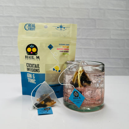 Gin & Tonic Infusion Kit – Sugar Free - Travel Cocktail Tea Bags