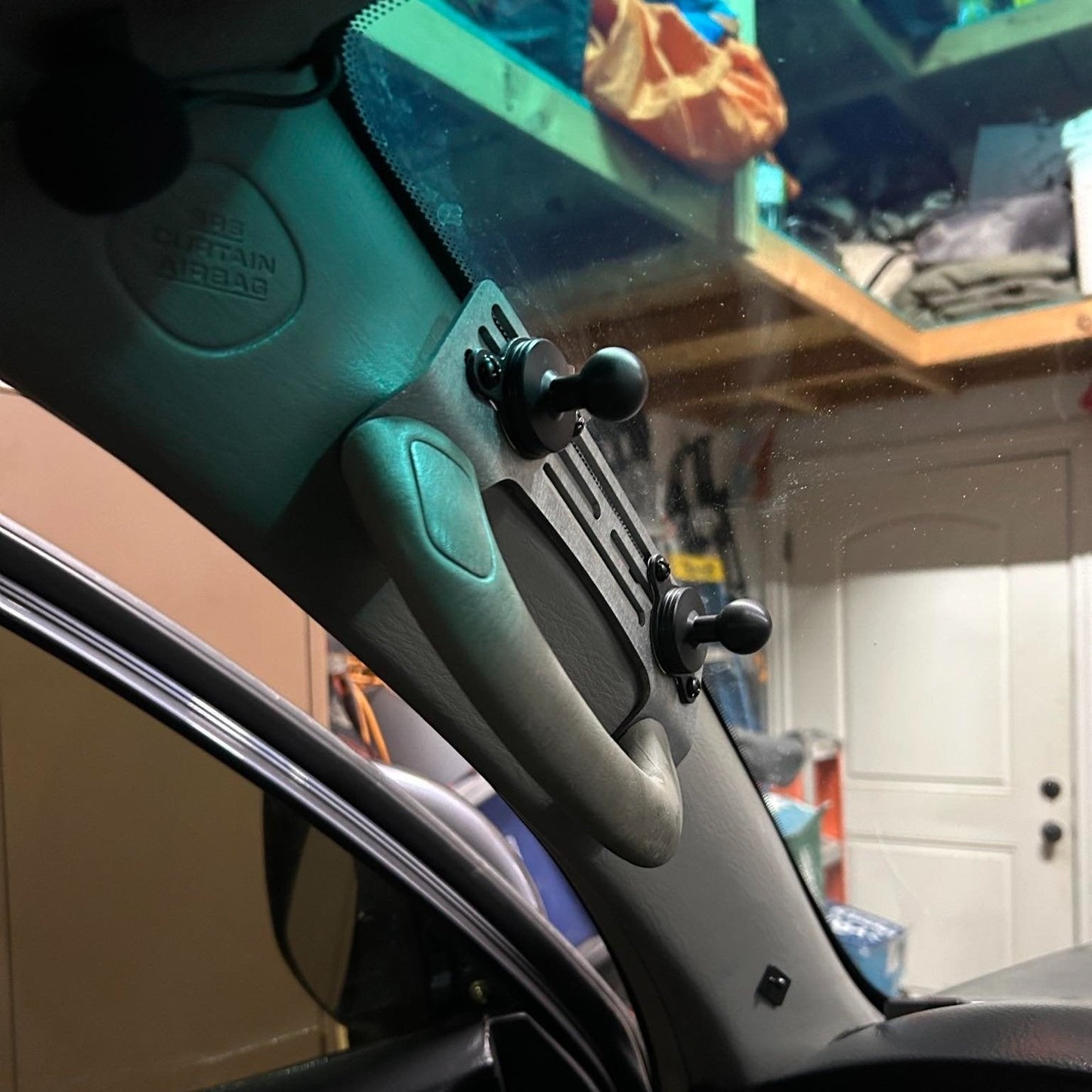 2003-2009 Toyota 4Runner (4th Gen) A-Pillar Grab Handle Accessory Mount For Phones Ham Radios Switch’s Winch Controller Overlanding