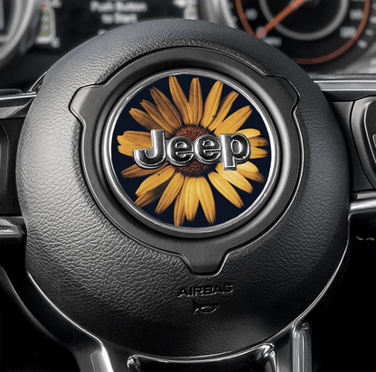 Steering wheel decalsunflower