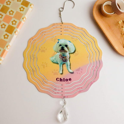 Pet Photo Custom Wind Spinner