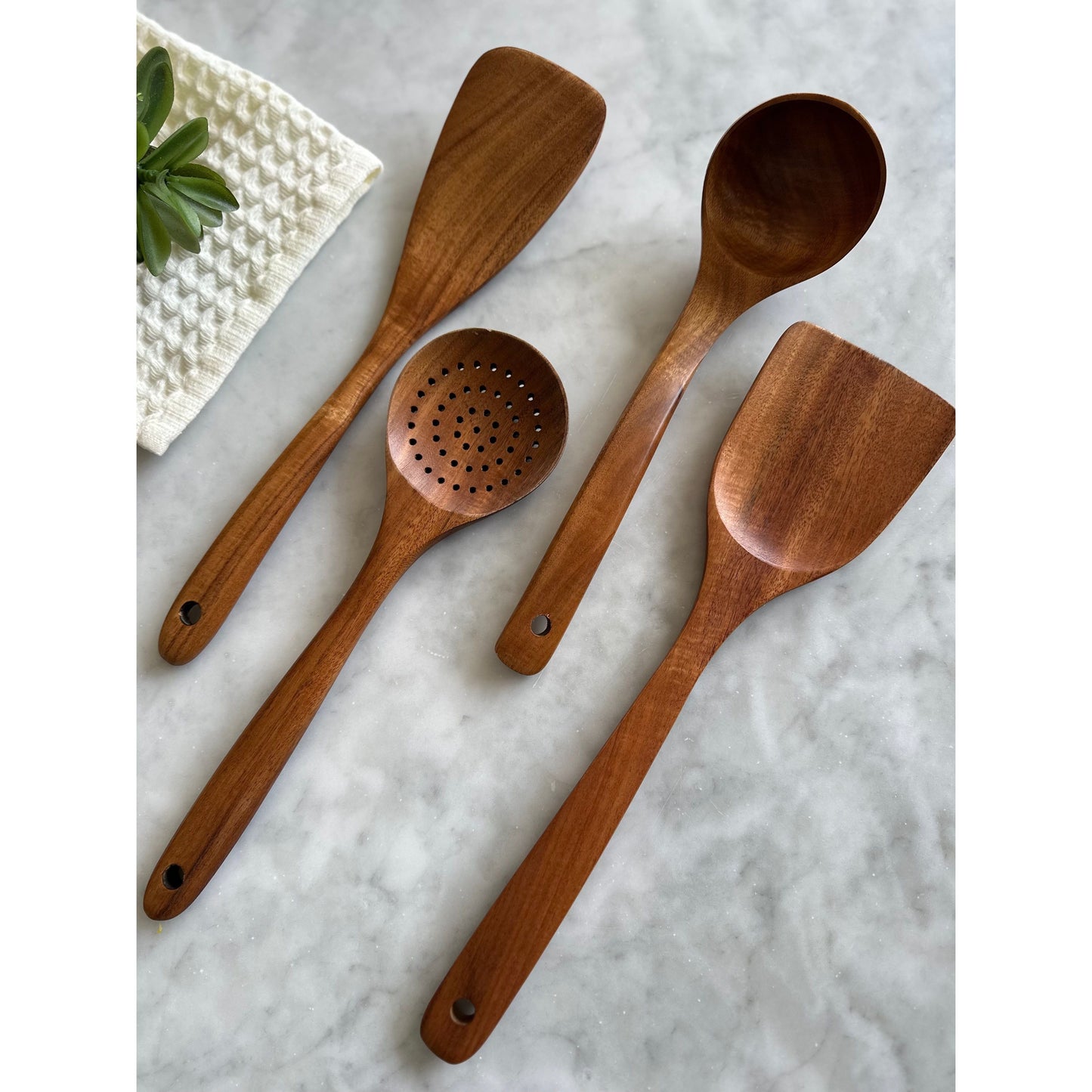 Nosara Teak Wooden Utensil Set - 4 Piece