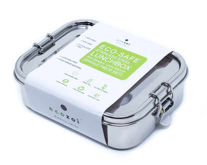 ecozoi Stainless Steel Lunch Box, 1 Tier Leak Proof, 24 Oz