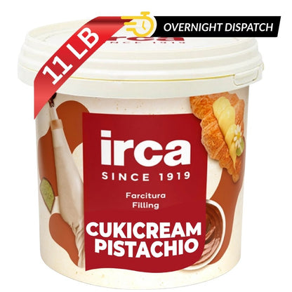 Irca,  Cukicream 18% Pistachio Cream Filling, DUBAI CHEWY COOKIE CREAM, 11 lb (5 kg)