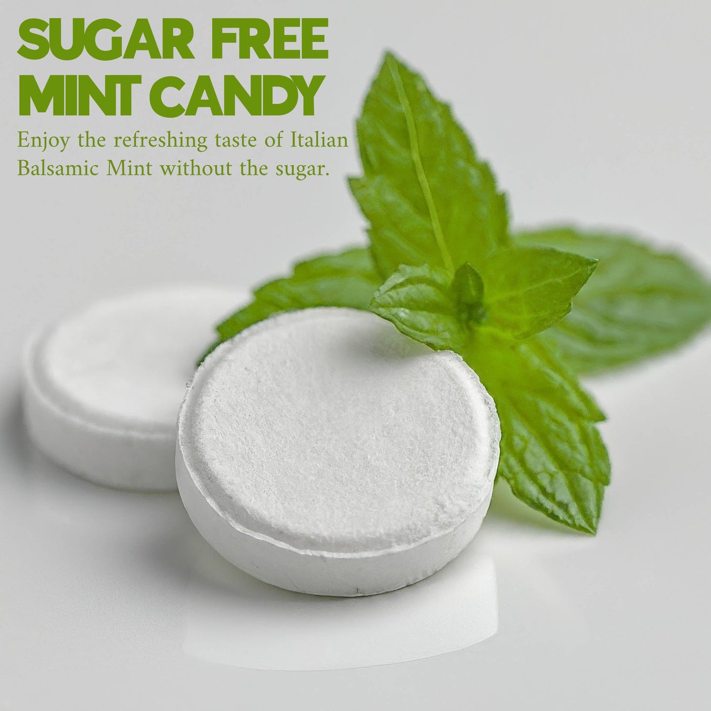 Andy Anand Sugar Free Fizz Mint Candy Italian Balsamic Candy: 300 Pcs, Delicious & Refreshing, Ideal for Keto, Vegan, Gluten-Free Lifestyles, Imported Candy 7 Oz
