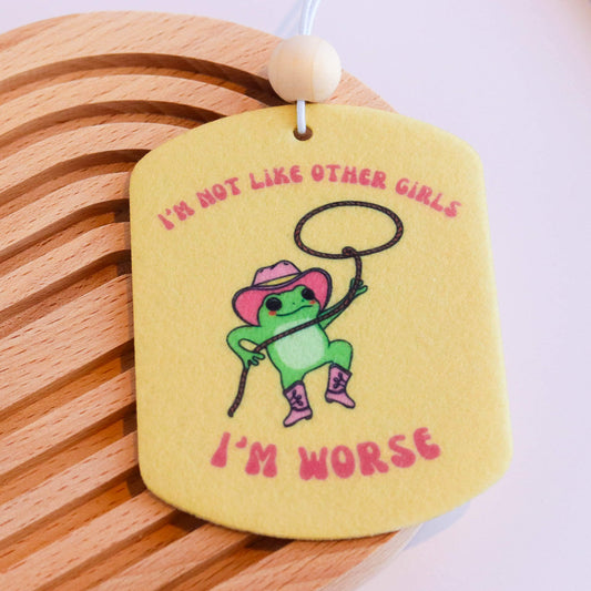 I'm Not Like Other Girls Unscented Felt Car Freshie