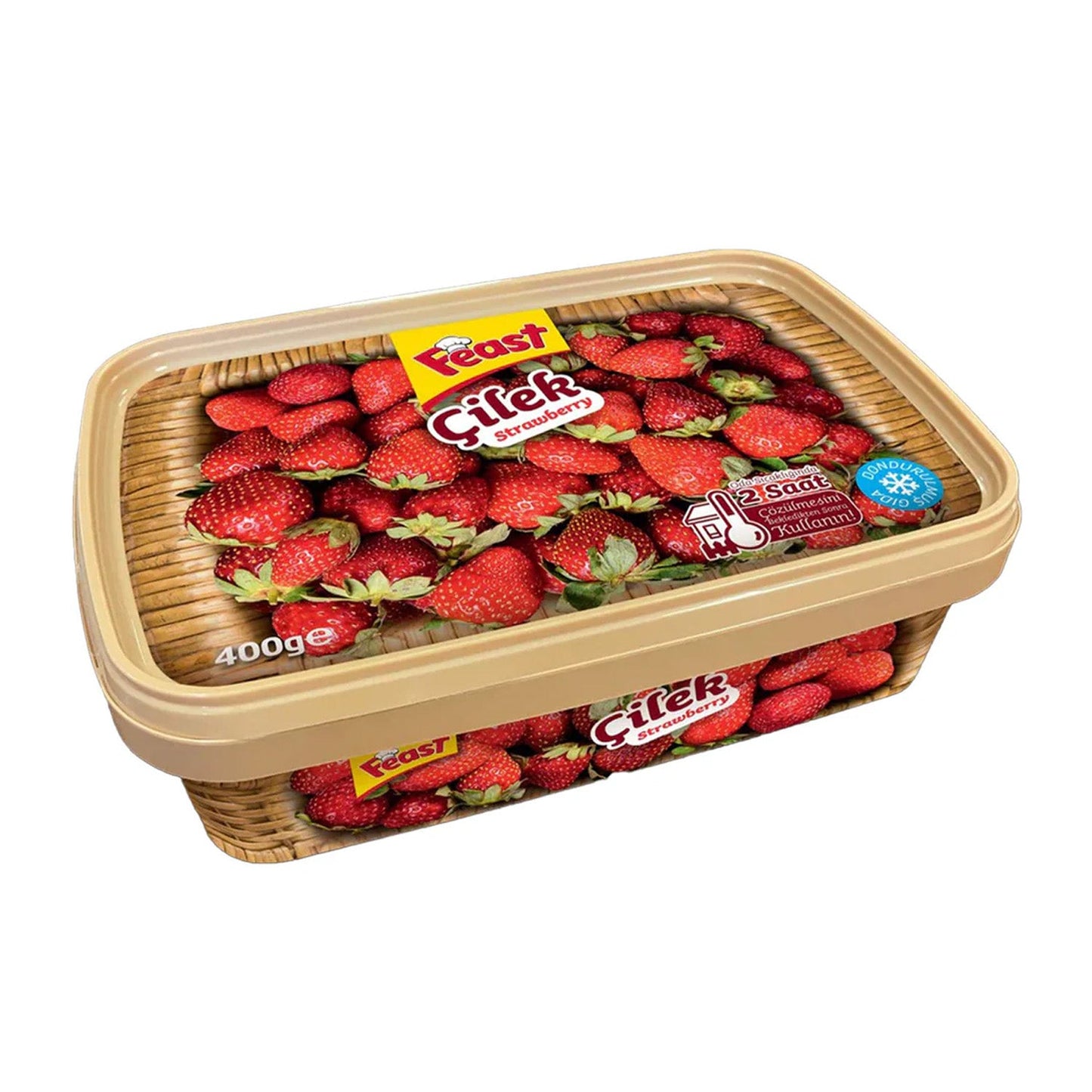 Feast Frozen Raspberry, Donuk Frambuaz, 350gr